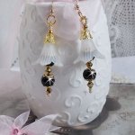 BO Passion with white Lucite flowers and Swarovski crystals